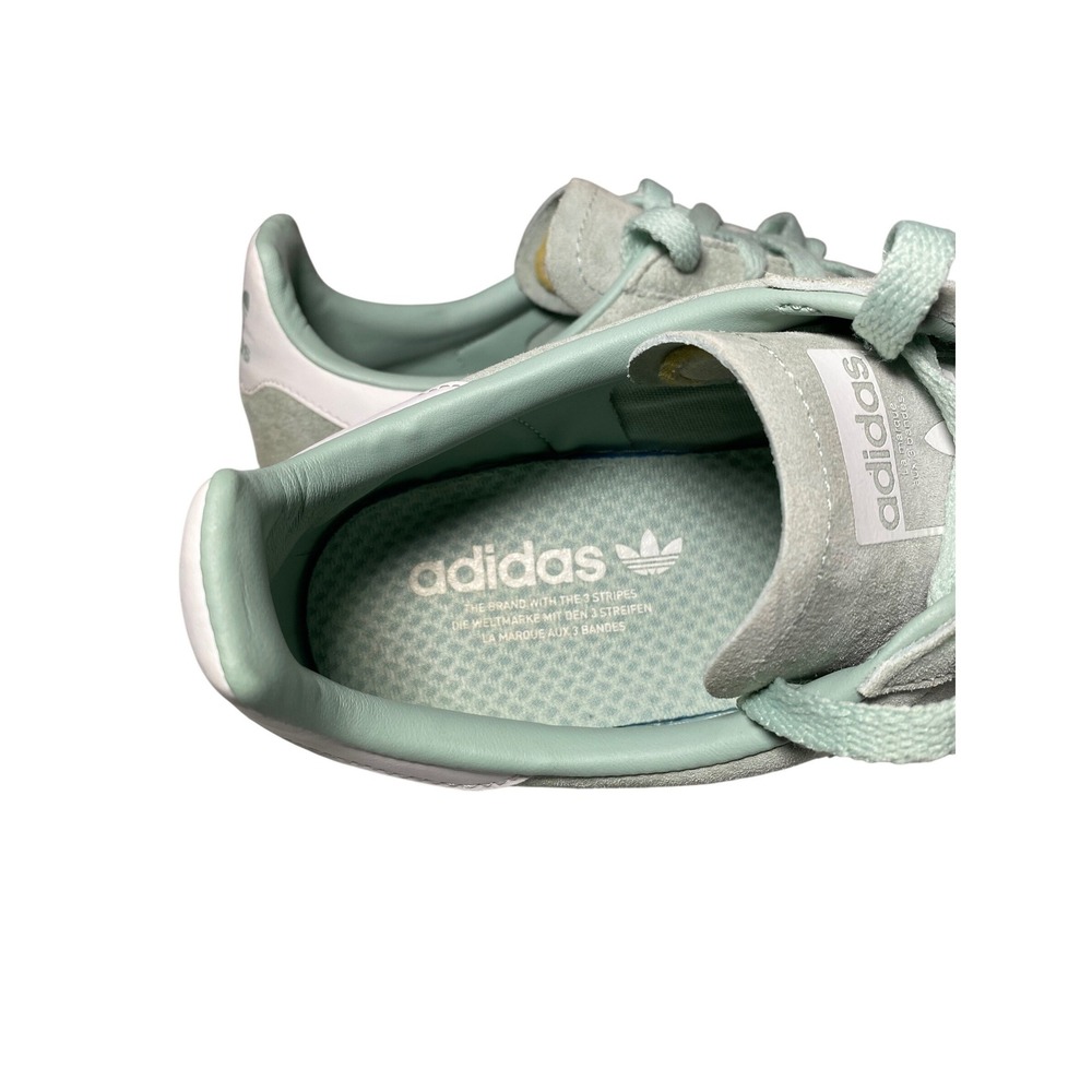 Adidas Campus Ash Green Suede Lace Up Low Top Sneakers EUC! Men's Size‎ 10.5 - Picture 7 of 9